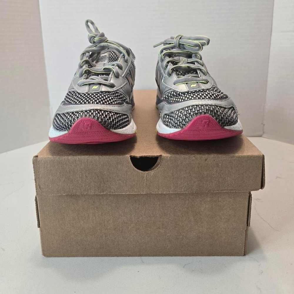 New Balance X Racer Trainers Gray Pink Women's Sneakers - 6 US - Picture 2 of 6